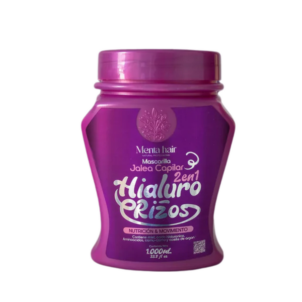 Mascarilla Jalea Capilar 2 en 1 Hialuro Rizos [1.000ml] Nutrición intensa y movimiento natural para rizos definidos