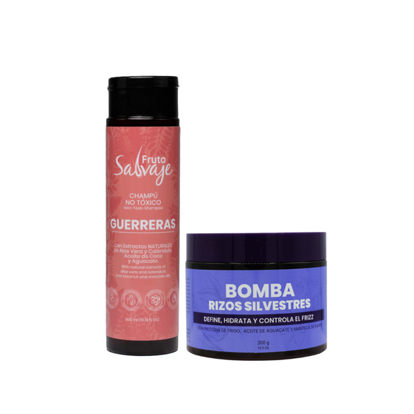 Guerreras Curls Kit and Bomba Rizos Fruto Salvaje