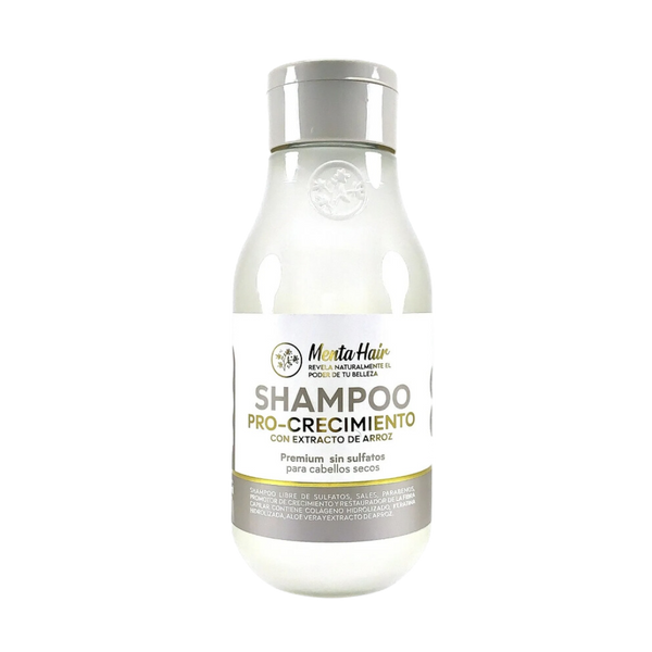 Shampoo Pro-Crecimiento Con Keratina y extracto de arroz sin sulfatos Menta Hair [550ml]