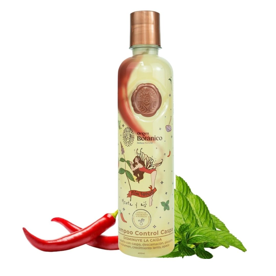 Home Shampoo Anticaspa Menta y Ají Ritual Botánico [400ml]