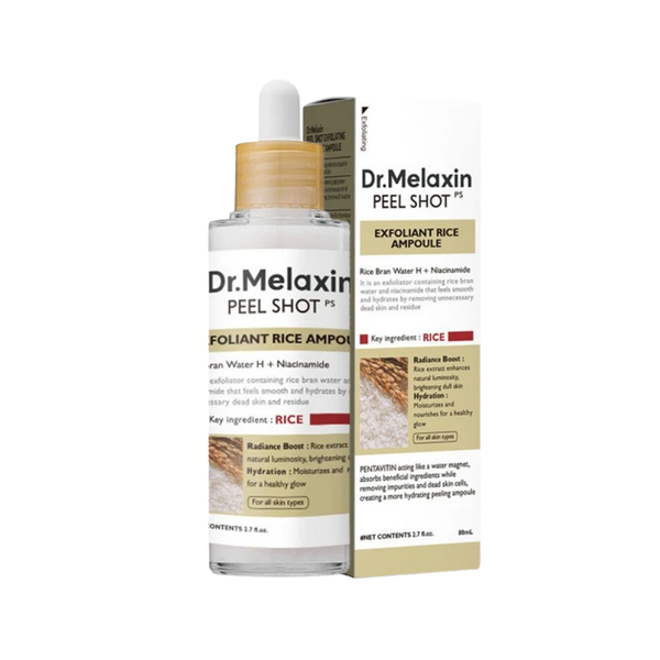 Dr. Melaxin Peel Shot Glow White Rice Peeling Ampoule [80ml] Skincare Koreano