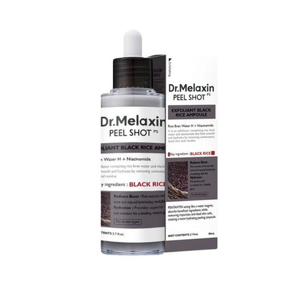 Dr. Melaxin Peel Shot Glow Black Rice Peeling Ampoule [80ml] Skincare Koreano