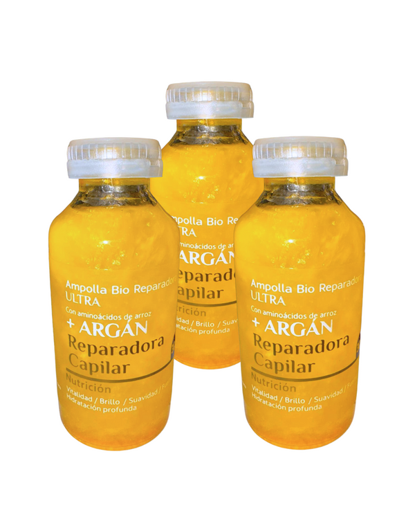 Kit 3 pack Bio Repairing Ultra Argan &amp; Amino Rice Hair Mint Ampoule [30ml] 