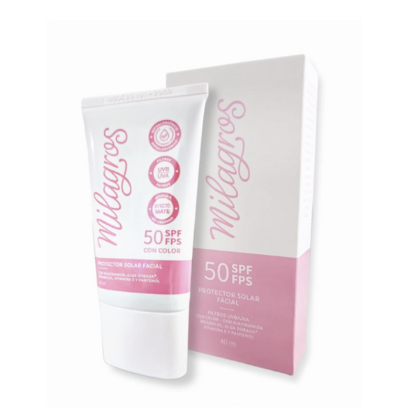 Protector Solar Milagros - Con Color 50 SPF [40ml]