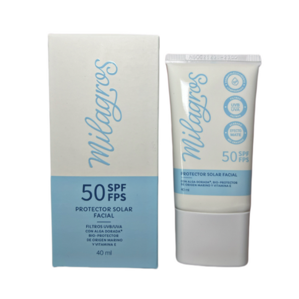 Protector Solar Milagros - Sin Color 50 SPF [40ml]