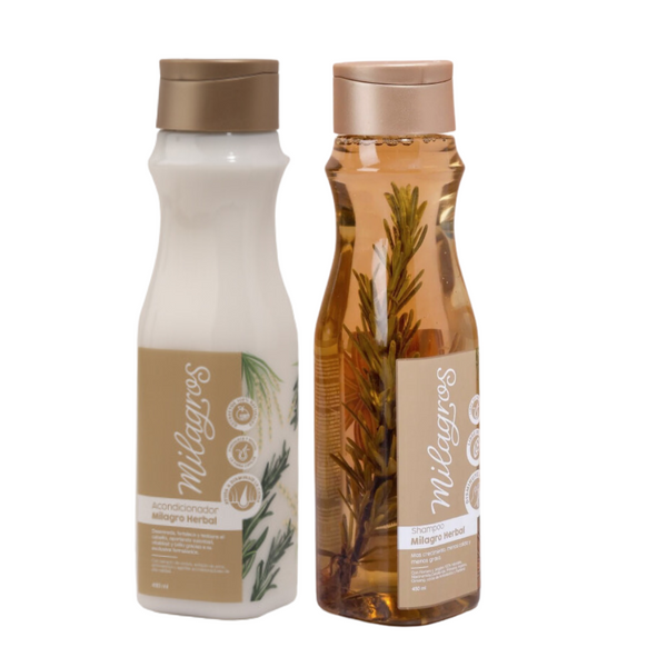 Kit Shampoo y Acondicionador Milagro Herbal Milagros