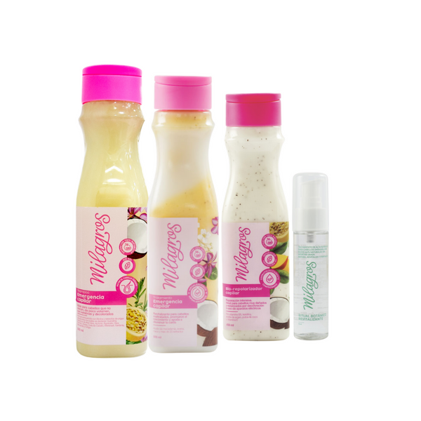 Kit 4 pack Emergencia Capilar Milagros