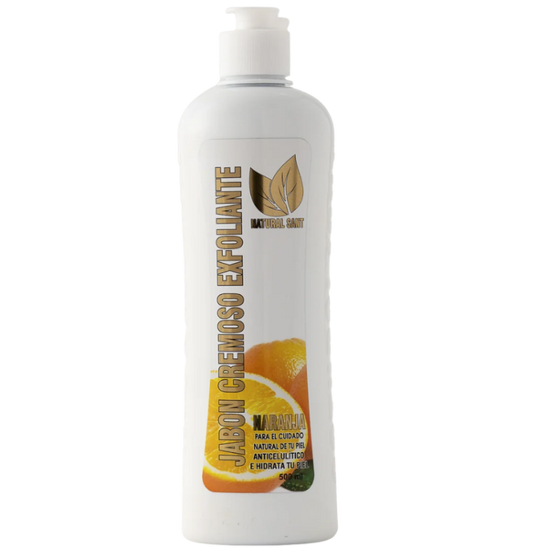 Jabón Cremoso Exfoliante Naranja Natural Sant 16.9oz