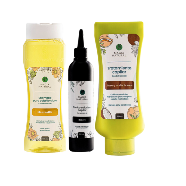 Kit Para Niños Magia Natural - Conextracto de Manzanilla Huevo y coco